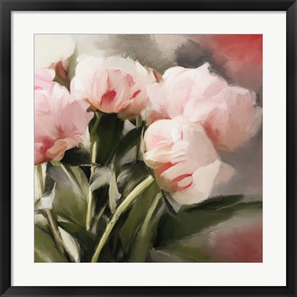 Framed Floral Arrangement I Print