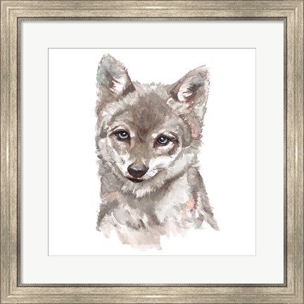 Framed Baby Wolf Print