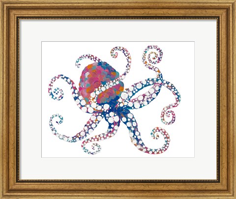 Framed Dotted Octopus I Print