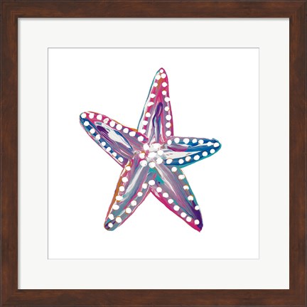 Framed Dotted Starfish I Print