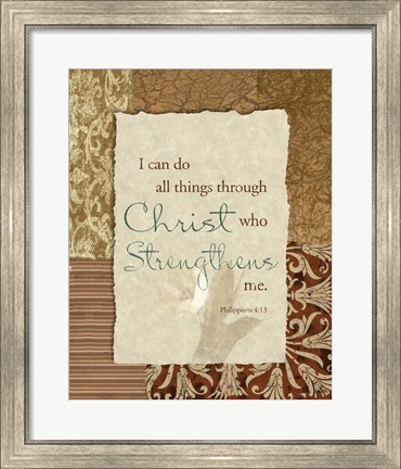 Framed Lord is my Strength Print