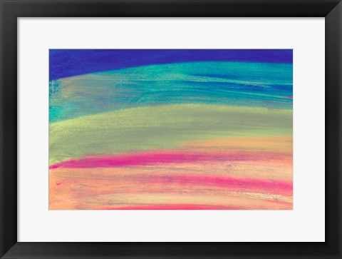 Framed Rainbow Abstract Print