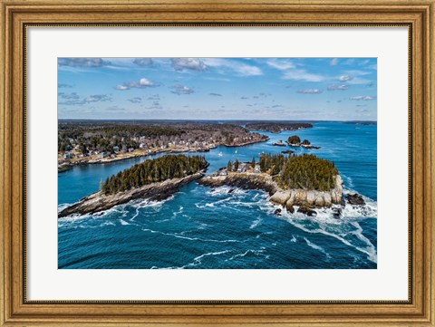 Framed Aerial Islands Print