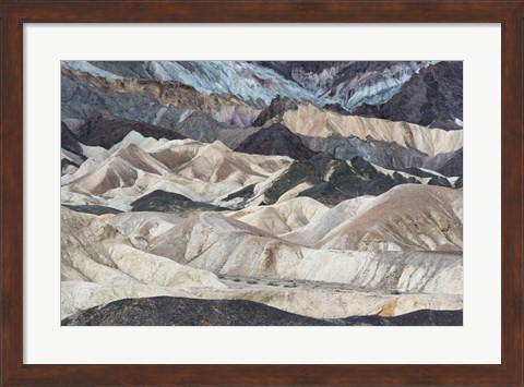 Framed California Twenty Mule Team Canyon, Death Valley National Park Print