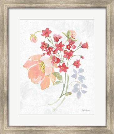 Framed Floral Focus IX Print