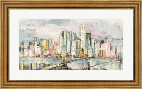 Framed Colori a Manhattan Print
