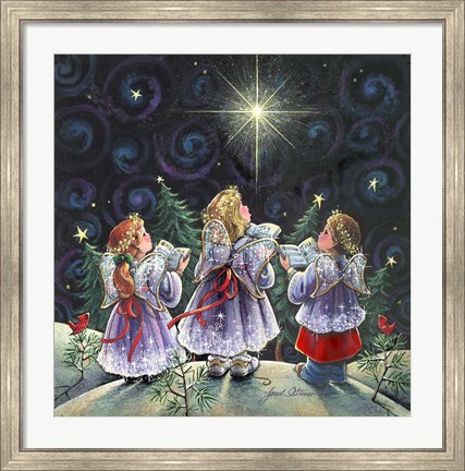 Framed Angel Choir Print