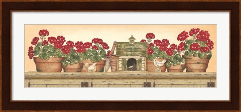 Framed Everything Grows with Love Print