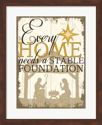 Framed Stable Foundation Print