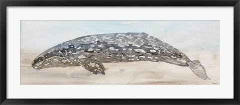 Framed Whale Color II Print