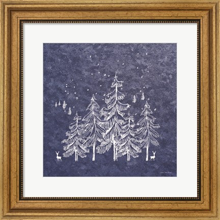 Framed Blue Winter Print