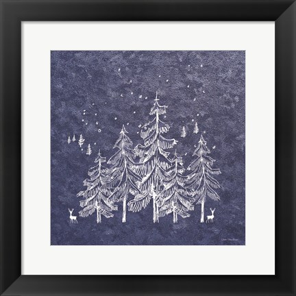 Framed Blue Winter Print