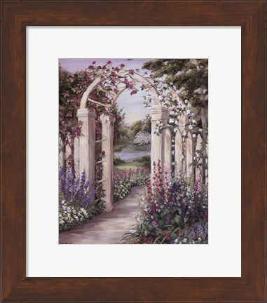 Framed Garden Escape II Print