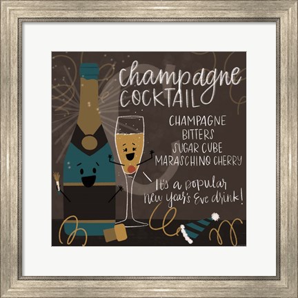 Framed Champagne Print