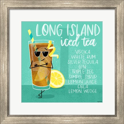 Framed Long Island Iced Tea Print