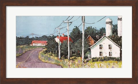 Framed Country Road Farm Print