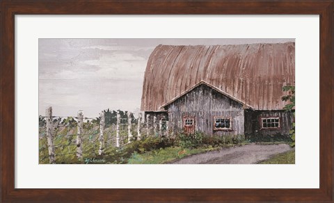Framed Barn Perspective Print