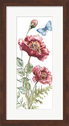 Framed Wildflower Stem panel VII Print