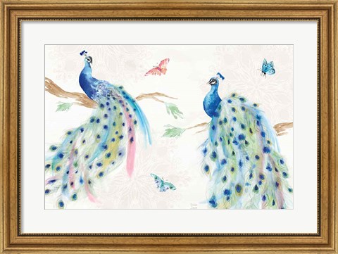 Framed Peacock Glory I Print