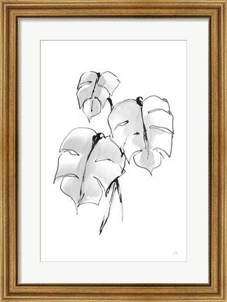 Framed Wash Split Leaf I Print