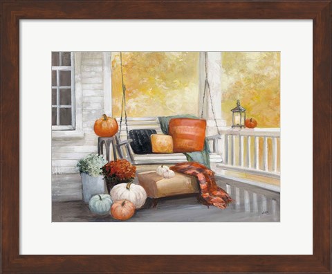 Framed October Porch Print