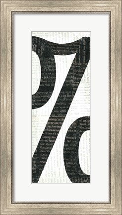 Framed Punctuated Black IV Print