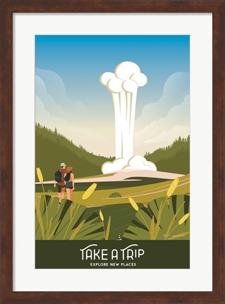 Framed Take a Trip Print