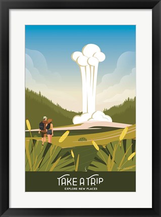 Framed Take a Trip Print