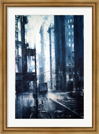 Framed Broadway to the Flatiron Building Print