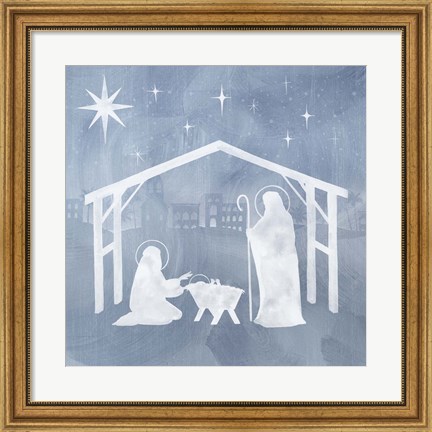 Framed Star of Bethlehem I Print