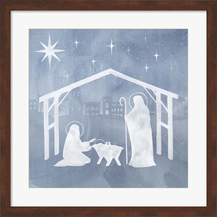 Framed Star of Bethlehem I Print