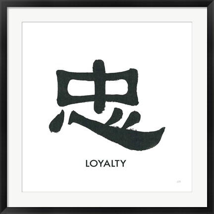 Framed Loyalty Word Print