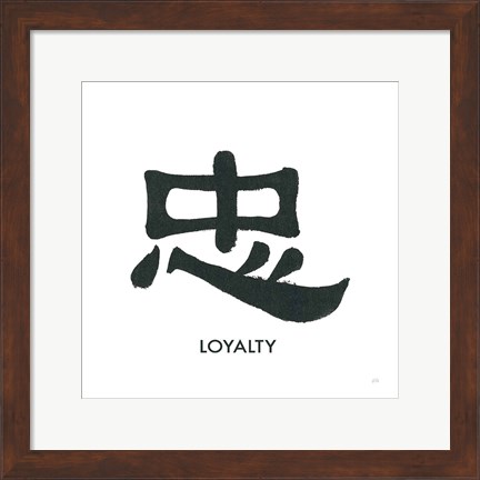 Framed Loyalty Word Print