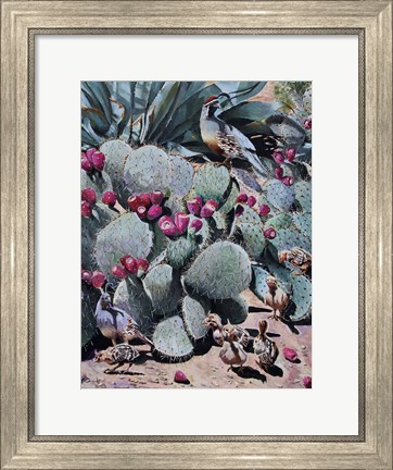 Framed Sitting on Pins and Needles Print