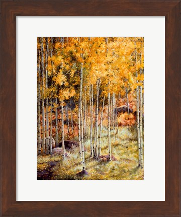 Framed Fall Aspen Print