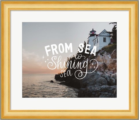 Framed Sea to Shining Sea Print