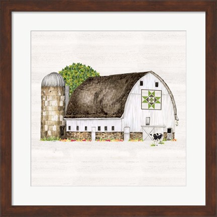 Framed Spring &amp; Summer Barn Quilt IV Print