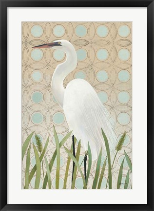 Framed Free as a Bird Egret Print
