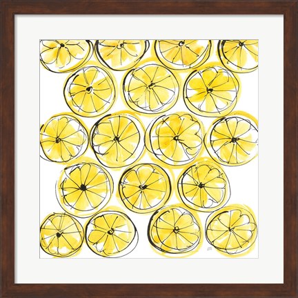 Framed Cut Lemons IV Print