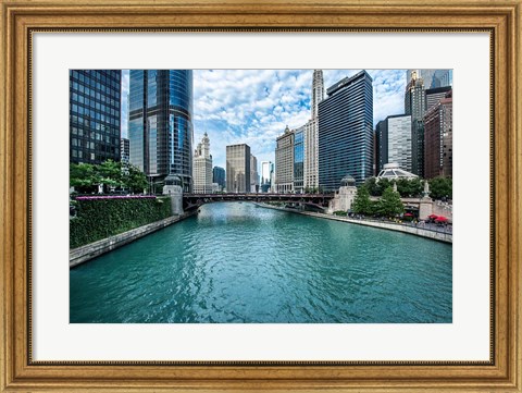 Framed Chicago River View Print