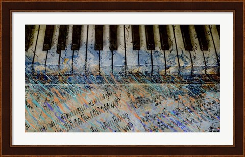 Framed Piano Keys Print