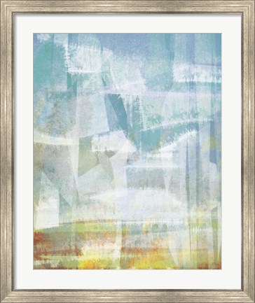 Framed Scattered Sky Abstract Print