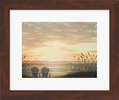 Framed Sunset Chairs Print