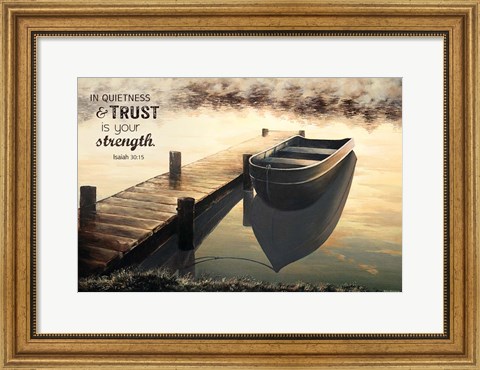 Framed Trust (Quiet Morning) Print
