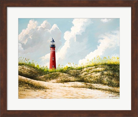Framed Lighthouse I Print