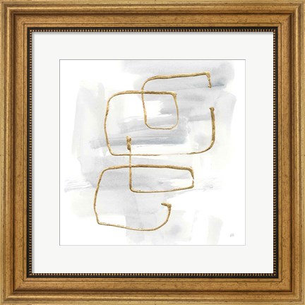 Framed Cool Gray Gold II Print