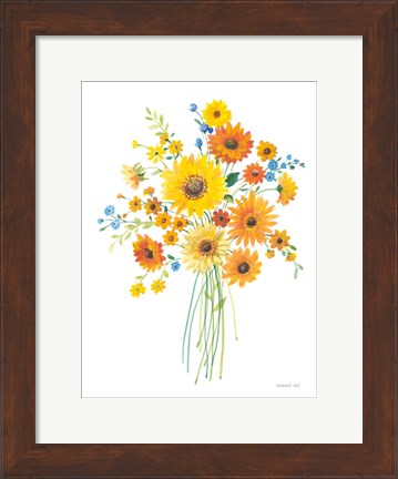 Framed Sunshine Bouquet I Print