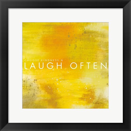 Framed Laugh Often Print