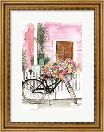 Framed Spring Bike Ride Print