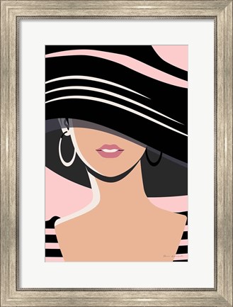 Framed Beach Chic III Blush Print